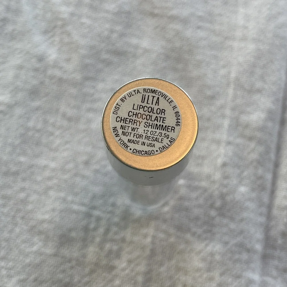 Vtg Ulta Lipcolor CHOCOLATE CHERRY SHIMMER‎ Nude Lipstick .12oz Discontinued